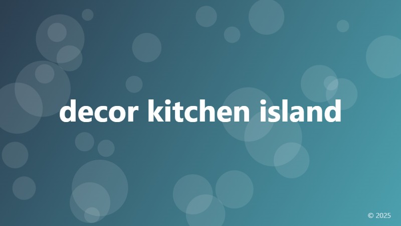 decor kitchen island