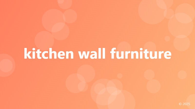 kitchen wall furniture